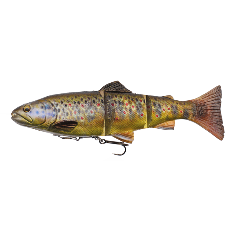 4D LINE THRU TROUT 15CM 40G SINKING DARK BROWN TROUT