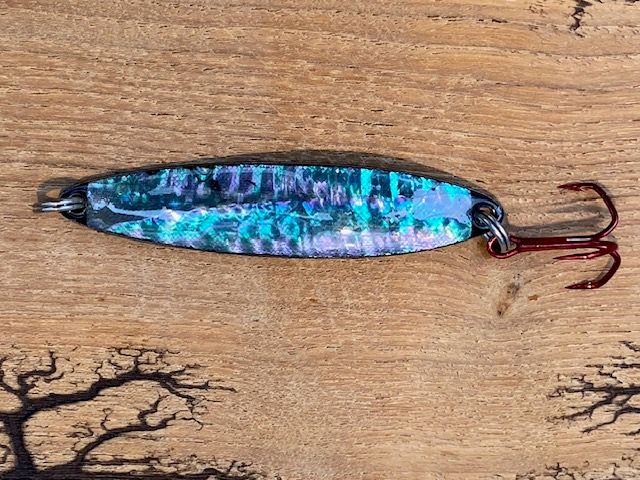 Wurflöffel mit Perlmutt 78mm 17gr