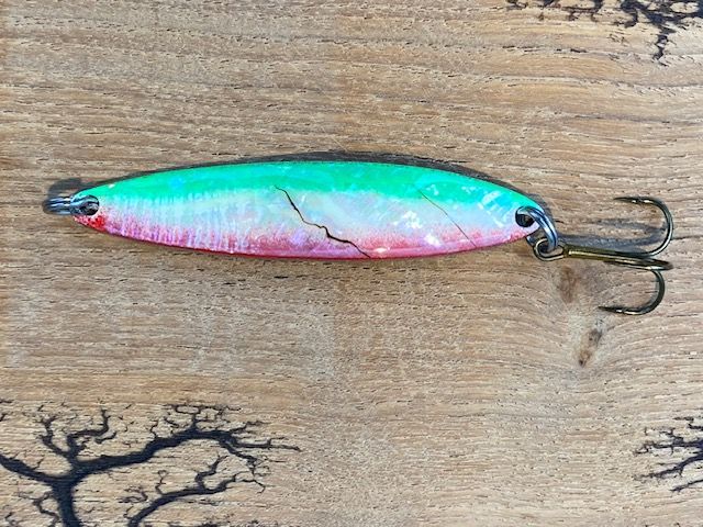 Wurflöffel mit Perlmutt 78mm 17gr