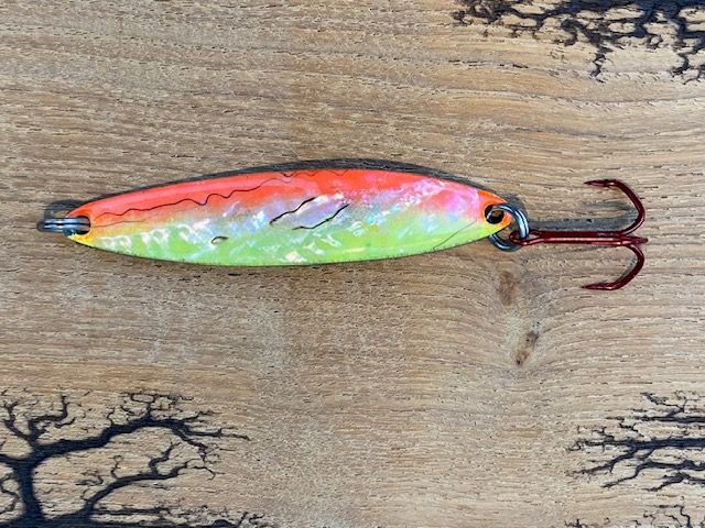 Wurflöffel mit Perlmutt 78mm 17gr