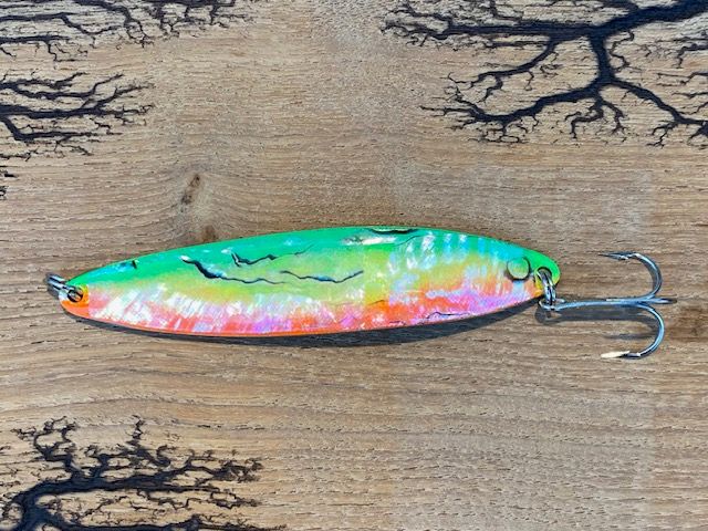 Wurflöffel mit Perlmutt 105mm 25gr