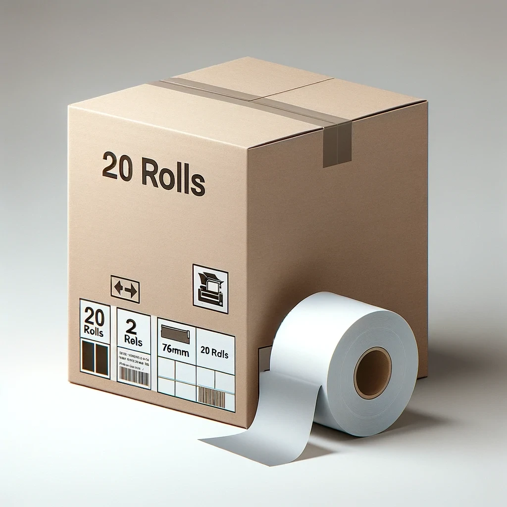 3-Ply Impact Printer Roll (76mm x 76mm) x 20