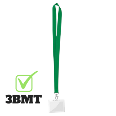 3BMT Keycord met Badgehouder - Pashouder met Lanyard - Groen
