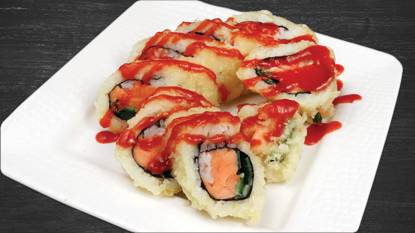 Fried Spicy Salmon Roll