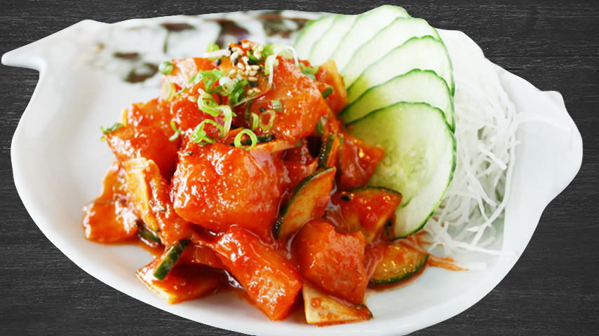 Spicy Sockeye Salmon Sashimi
