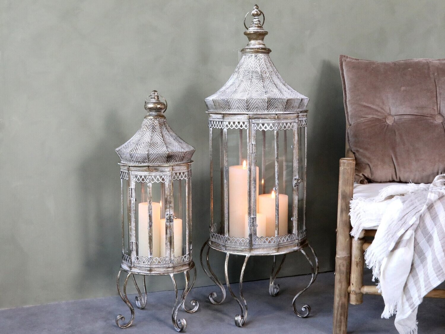 Antique Champagne Vire Lantern