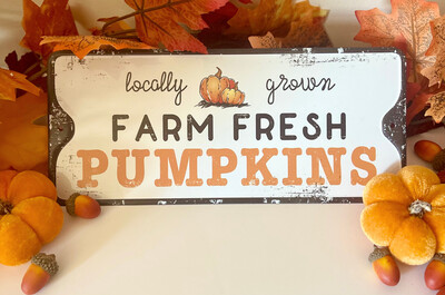 Farm Fresh Pumpkins Sign