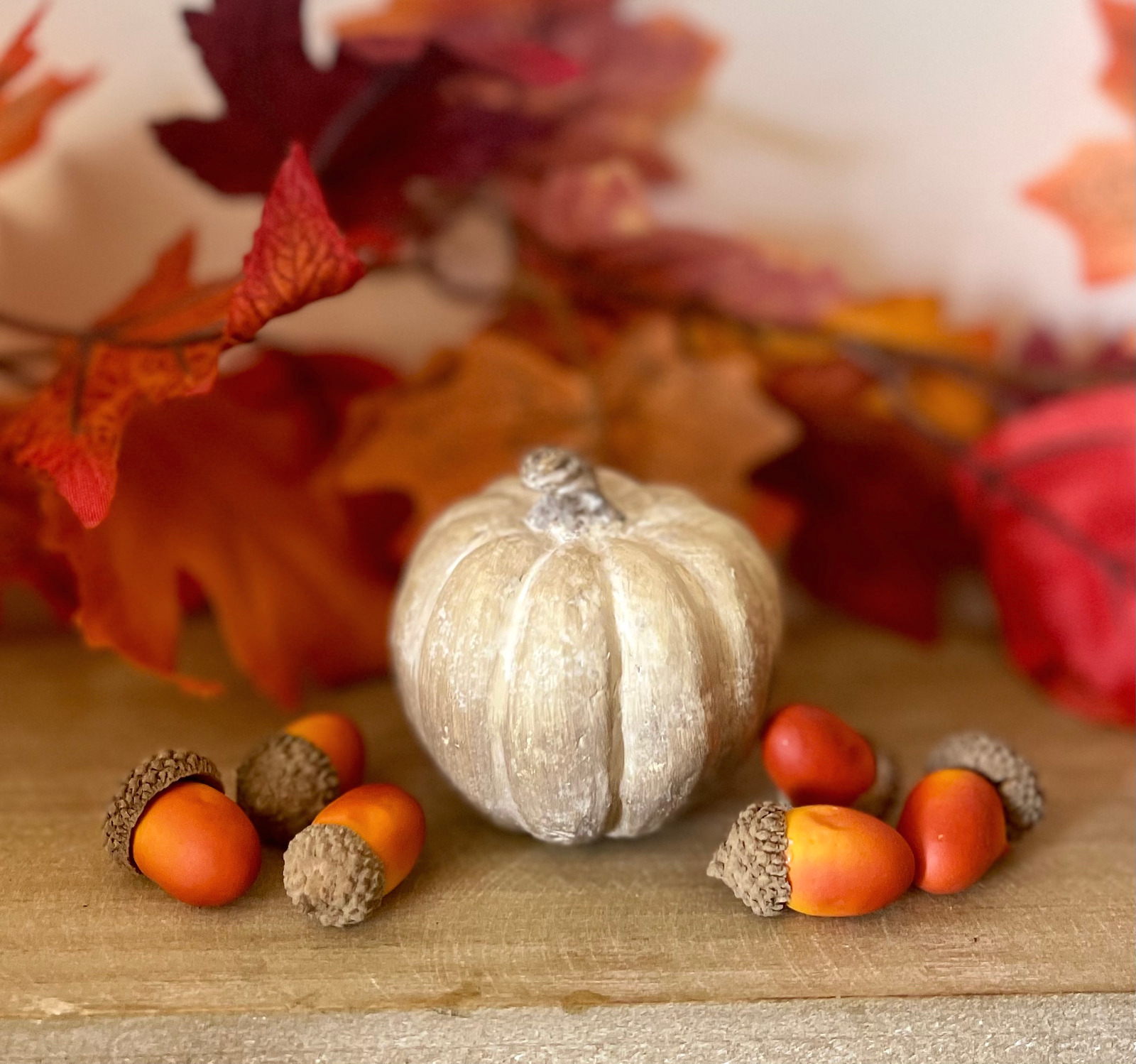 Carved Wood Pumpkin Collection