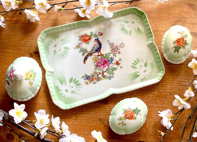 Vanity Tray & Trinket Box Set