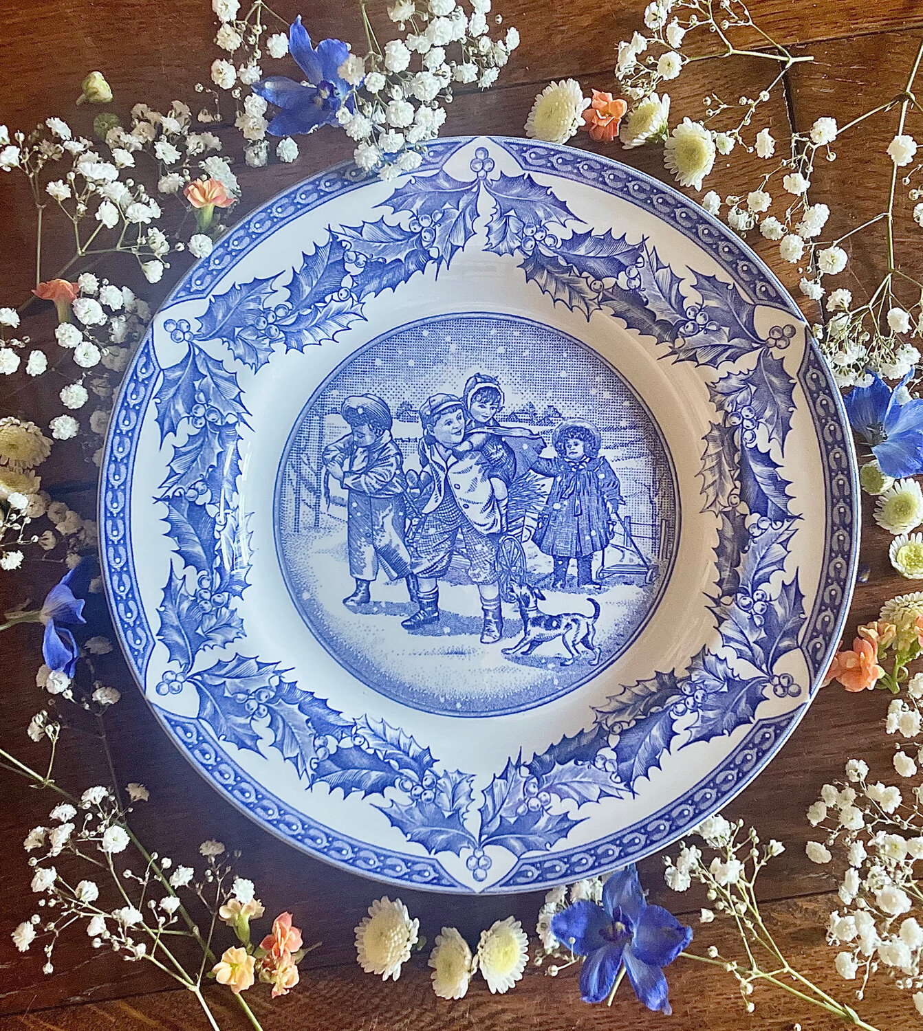 Spode 'Gathering Kindling' Plate