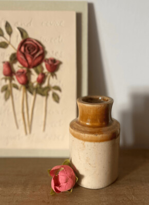 Stoneware Miniature Bottle