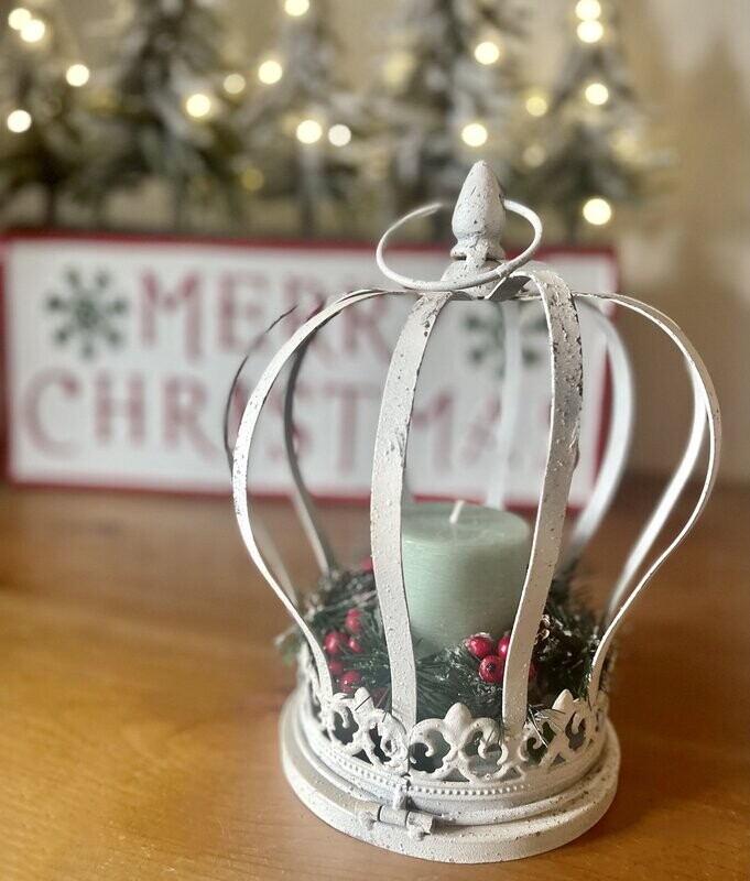 Crown Cloche Tea Light Holder