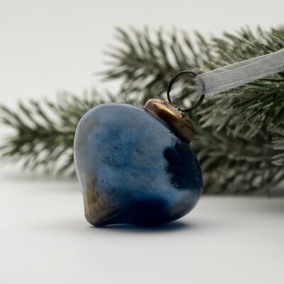 Midnight Blue Lustre Lantern Bauble Midnight Blue Lustre Lantern Bauble