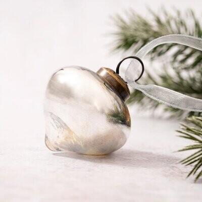 Silver Lustre Lantern Bauble