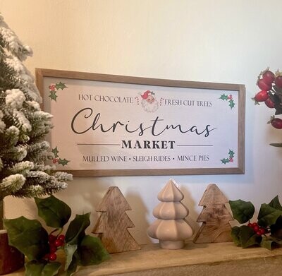 Christmas Market Plaque