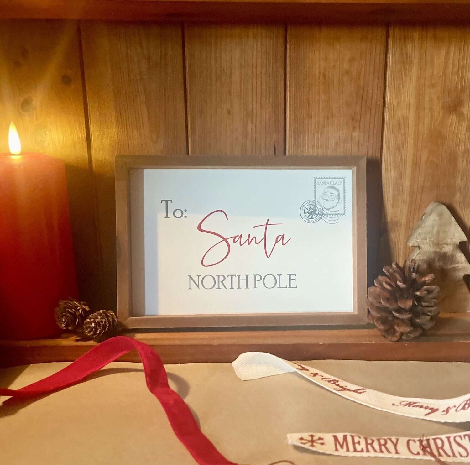 To Santa Plaque