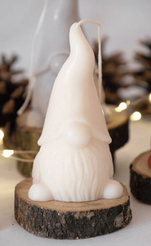 Christmas Gnome Candles, Colour: White