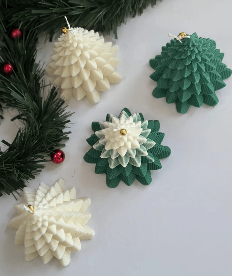 Christmas Tree Candles, Colour: White