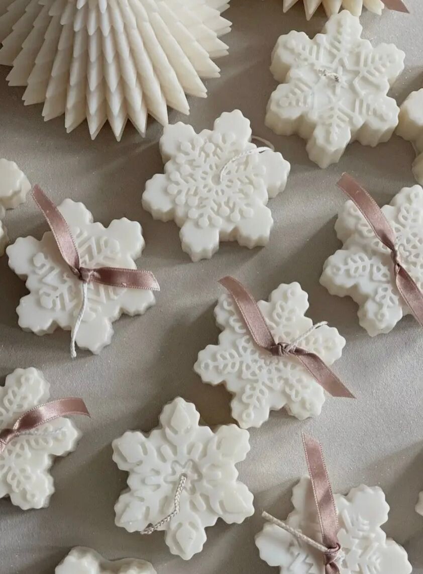 Snowflake Soy Candles