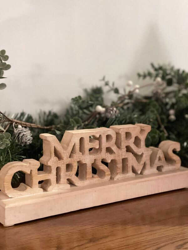 Merry Christmas Wooden Sign