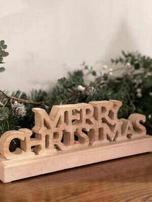 Merry Christmas Wooden Sign