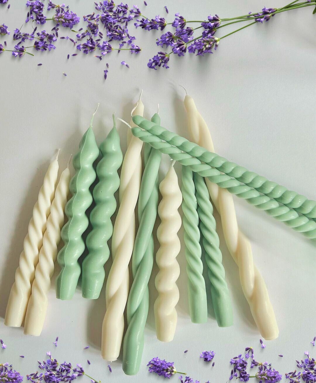 Soy Wax Spiral Twist Dinner Candles