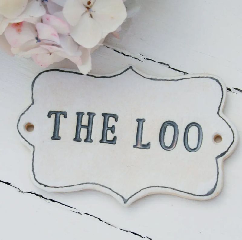 'The Loo' Ceramic Plaque
