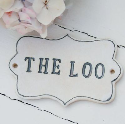 'The Loo' Ceramic Plaque