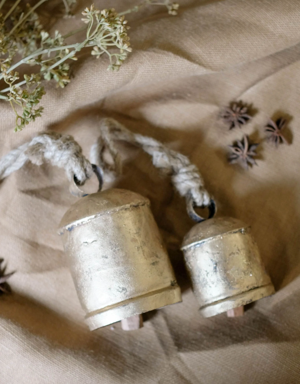 Vintage Gold Cow Bells