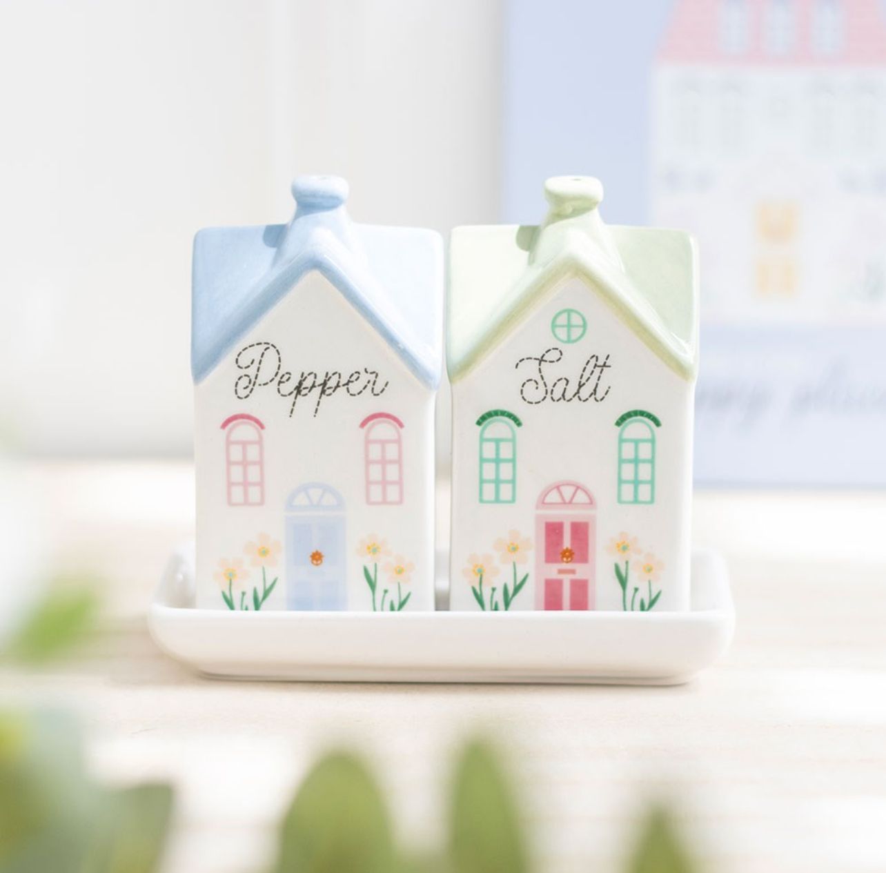 Cottage Salt and Pepper Pots