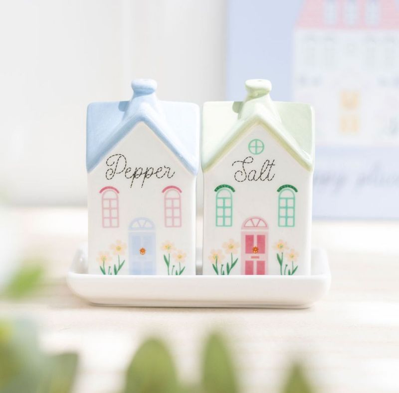 Cottage Salt and Pepper Pots
