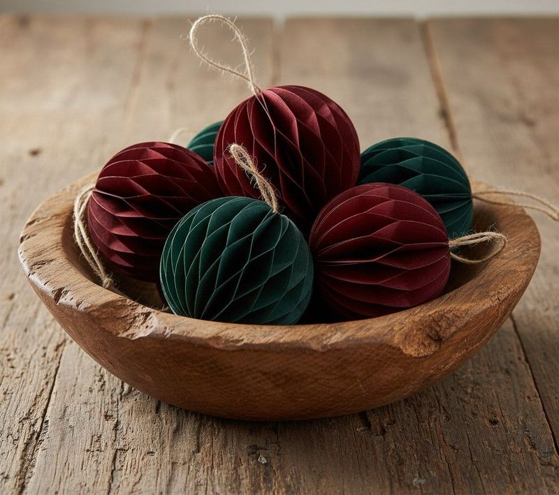 Eco-friendly, sustainable and let's admit it - gorgeous! These paper baubles blend with any décor style.