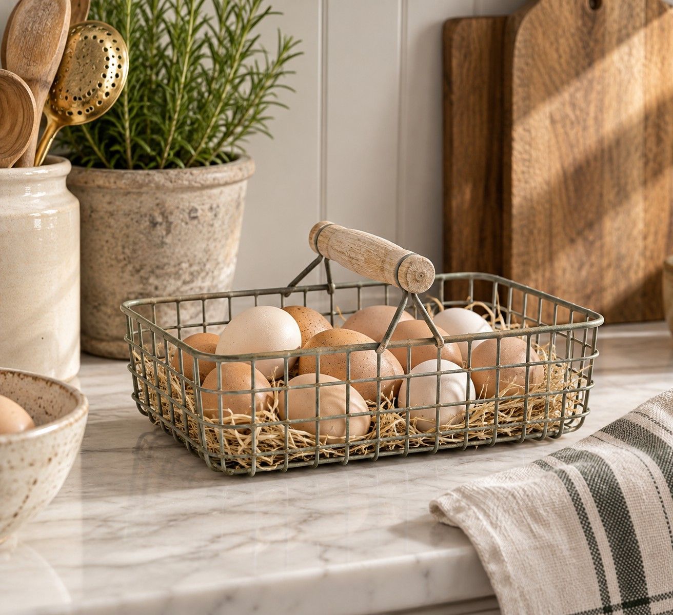 Rustic Grey Wire Baskets Rustic Grey Wire Baskets, Style: Oblong