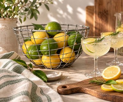 Rustic Wire Bowl Trio Perfect partner to your Mediterranean feel outdoor bar. Showcase your citrus and cocktails