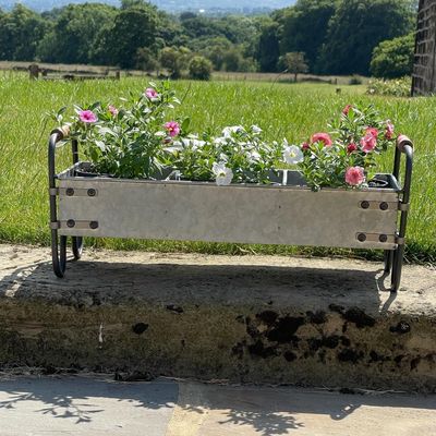 Snuffle Trough Snuffle trough perfect for creating a raised planter. Sits pretty on walls and patios or windowsills