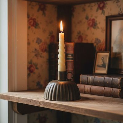 Add a classic style with the warm glow from this Petticoat Candle Holder and it's little nod to the Victorian era.