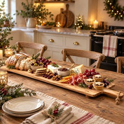 XL Mango Wood Serving Board Make Christmas hosting special with this 100cm XL mango wood serving board, perfect for festive grazing platters and nibbles.