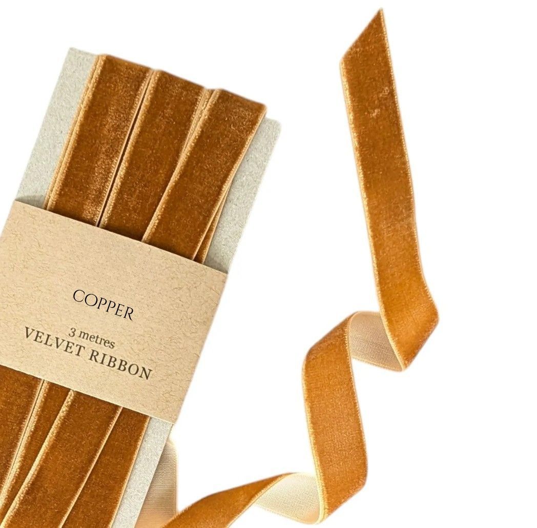 Velvet Ribbons Velvet Ribbons, Colour: Copper
