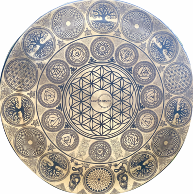 FLOWER OF LIFE CHAKRAS GONG - 31 INCH