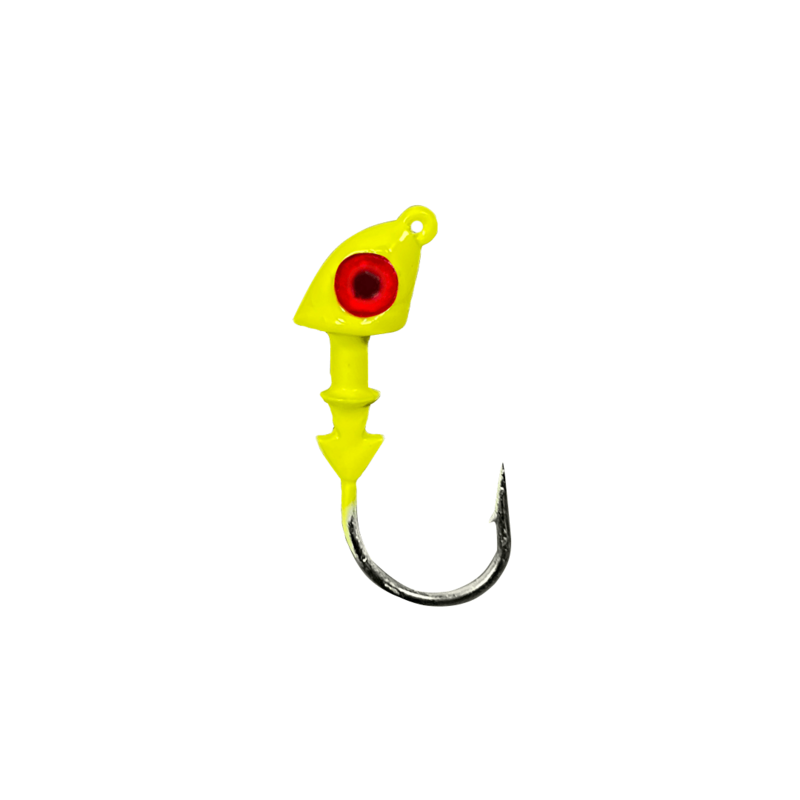 Pro Series Push On Jighead-Chartreuse