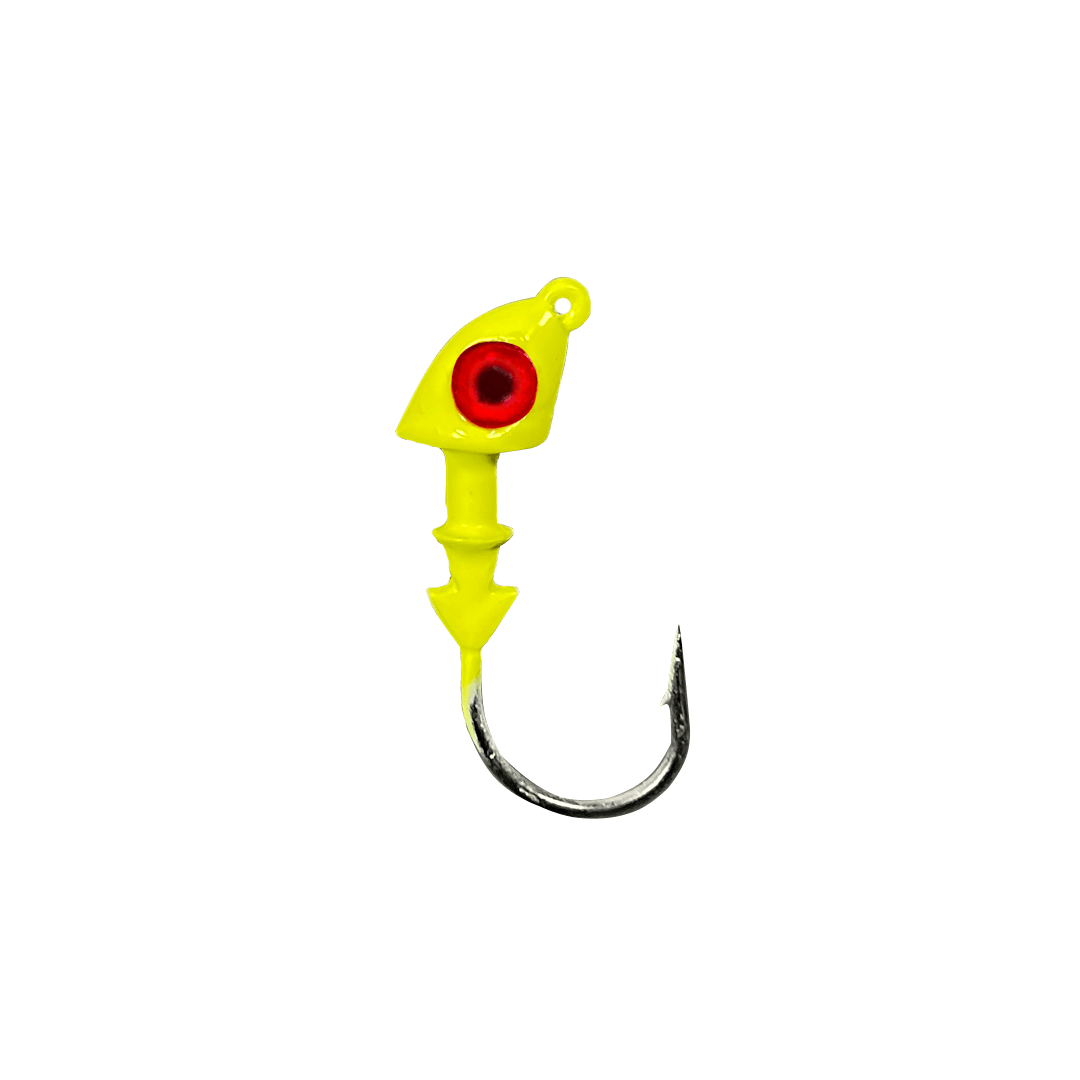 Pro Series Push On Jighead-Chartreuse, MJC: 1/4 Oz.
