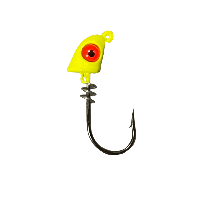 Pro Series Screw Lock Jighead- Chartreuse