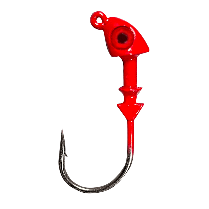 Pro Series Push On Jighead- Red