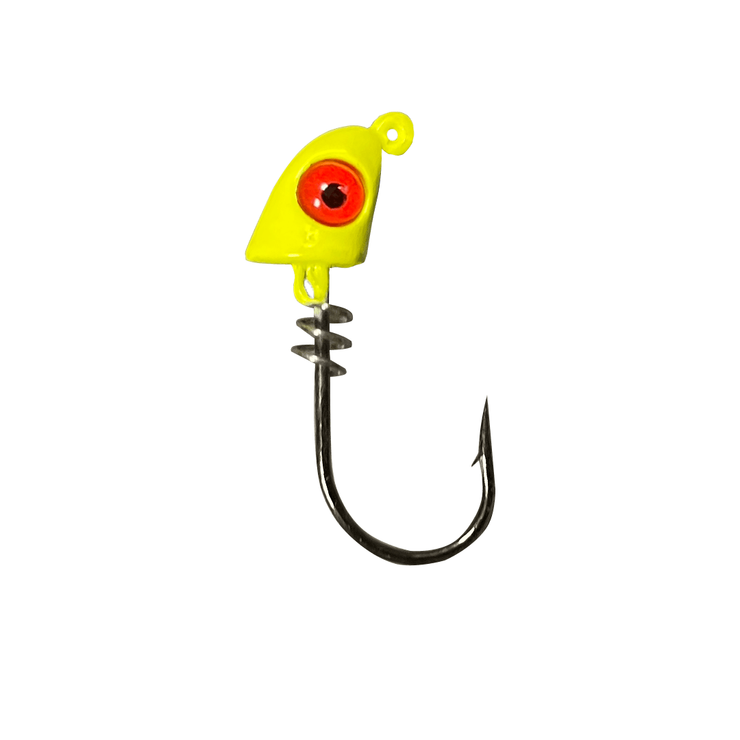 Pro Series Screw Lock Jighead- Chartreuse
