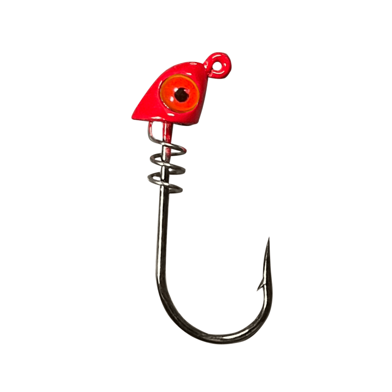 Pro Series Screw Lock Jighead- Red
