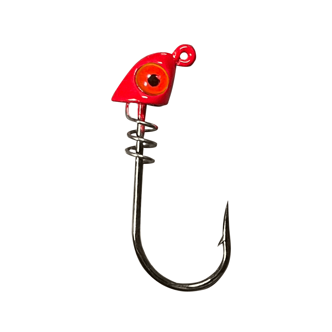 Pro Series Screw Lock Jighead- Red