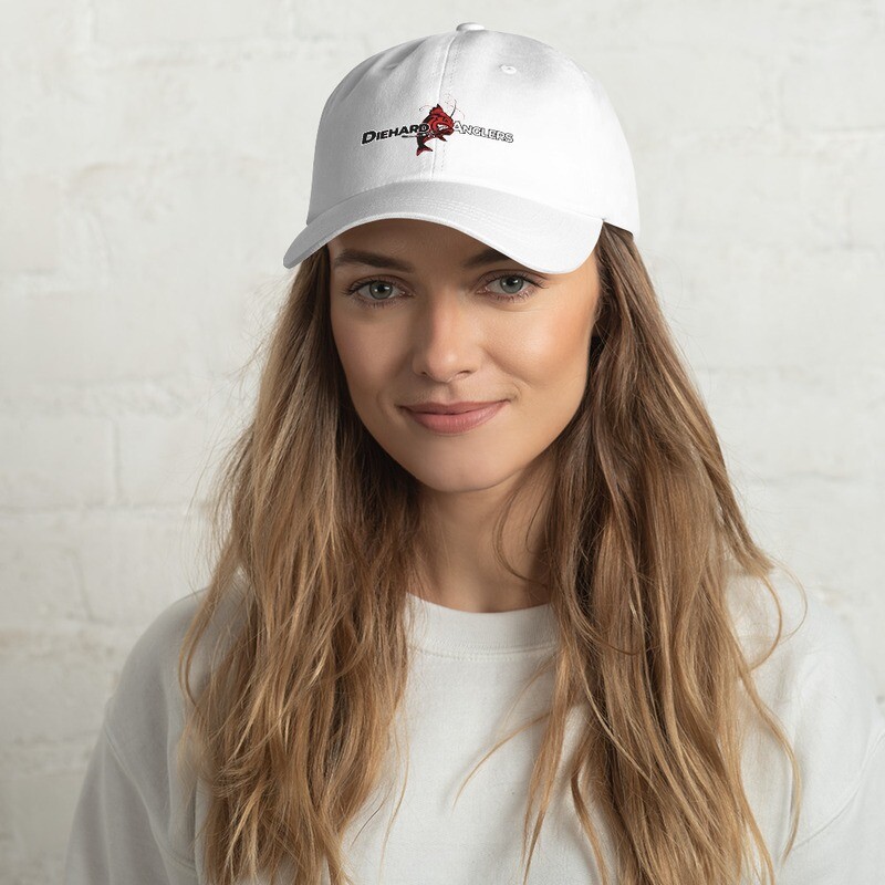 Low profile embroidered hat