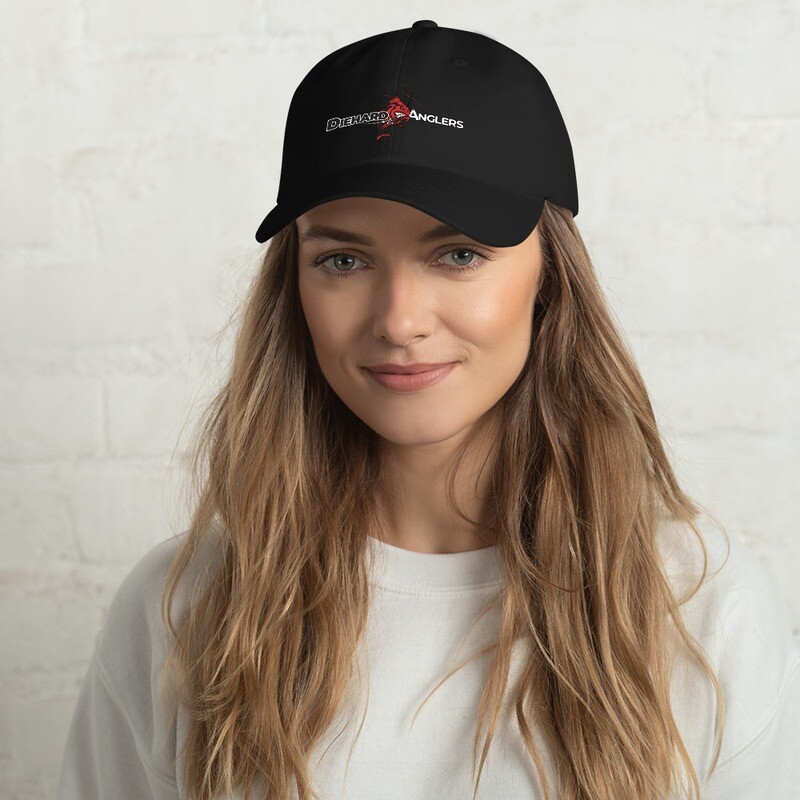 Low profile embroidered hat