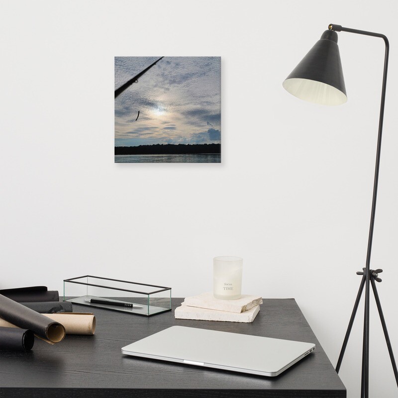 Canvas Lake Print Fishing 1
