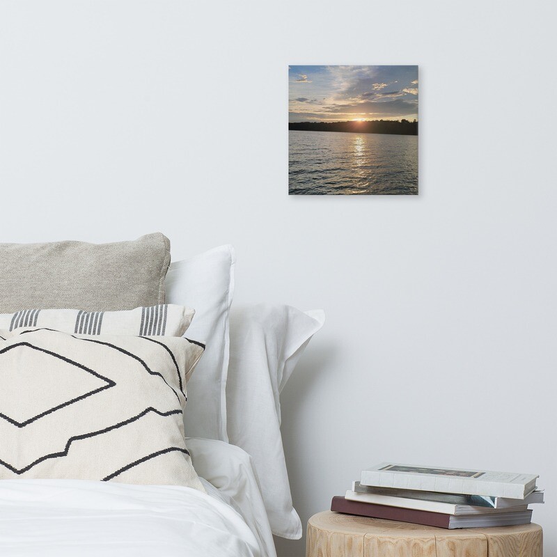 Canvas Amazing Lake Sunset